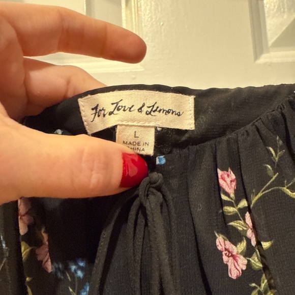 Black peasant dress - Picture 2 of 4